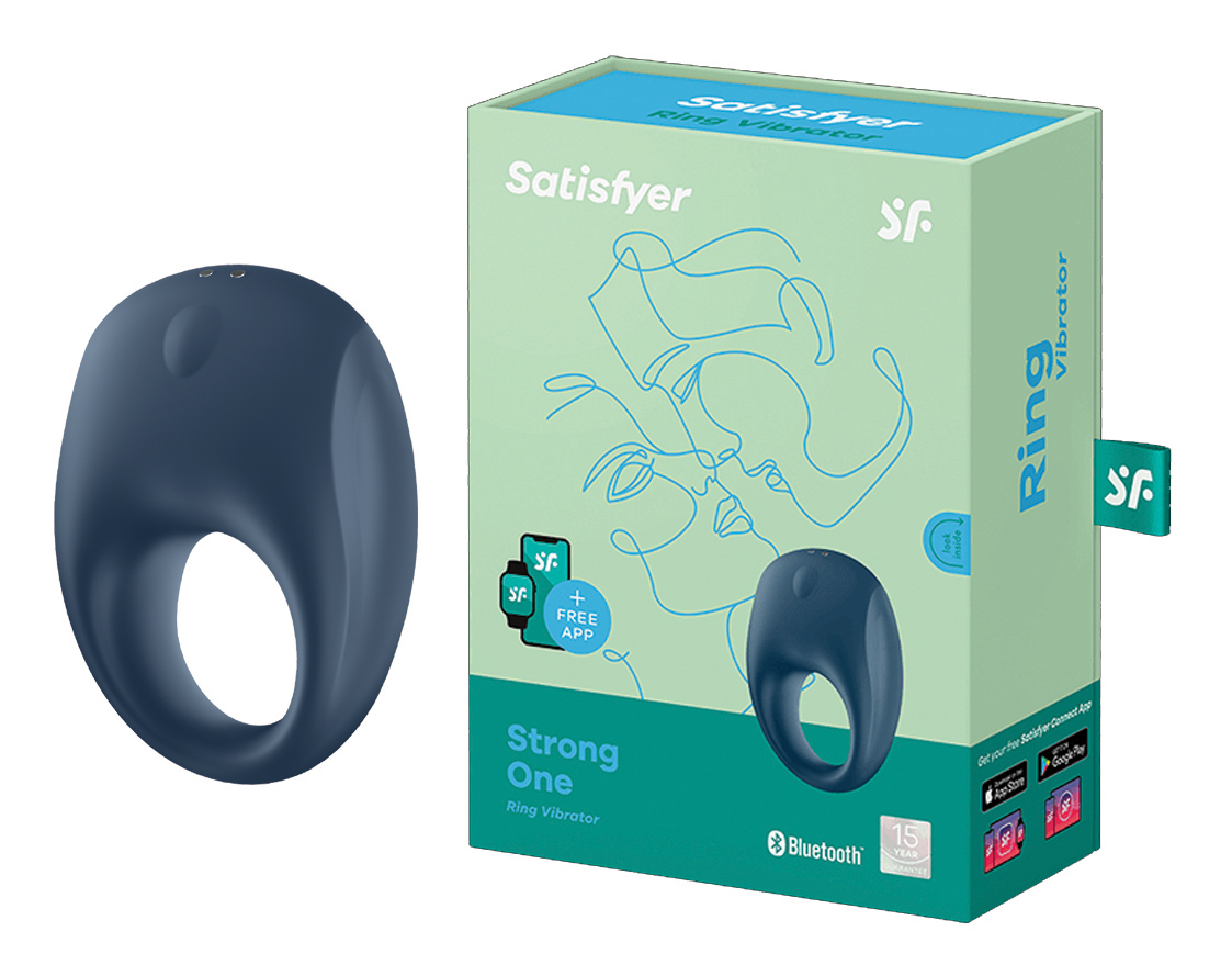 Satisfyer Strong One Ring Vibrator blue - Bild 3