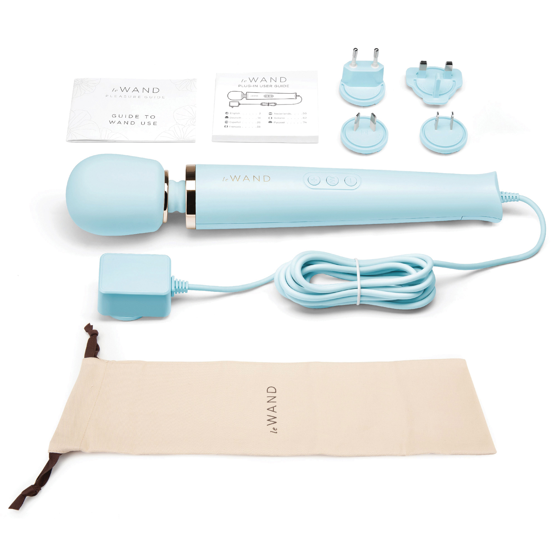 Le Wand Powerful Plug-In Vibrating Massager Sky Blue - Bild 2