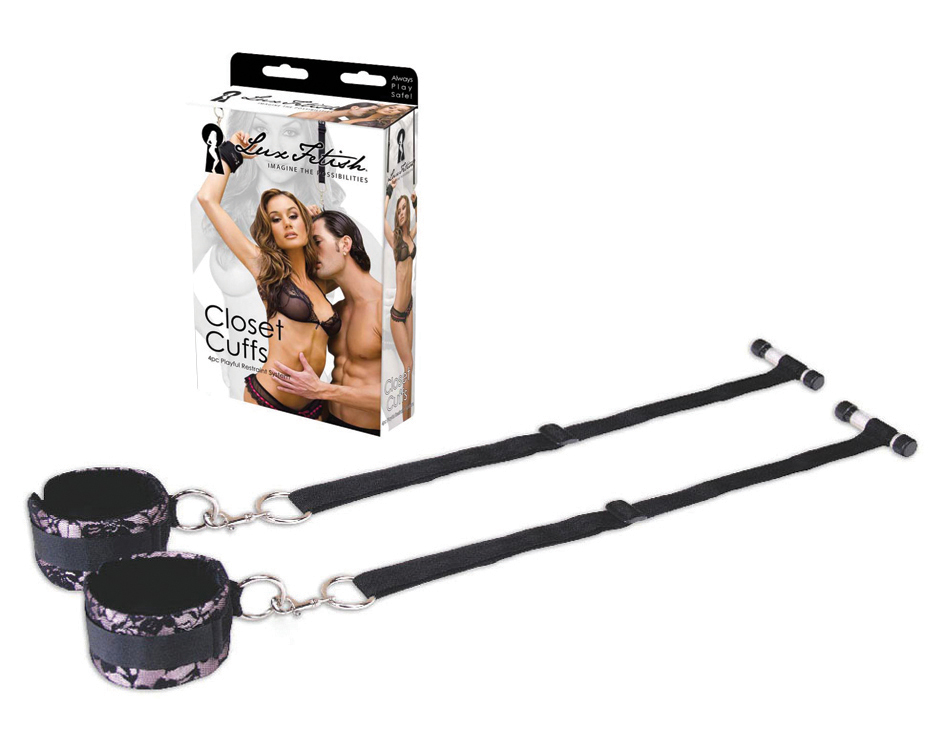 Lux Fetish Closet Cuffs black
