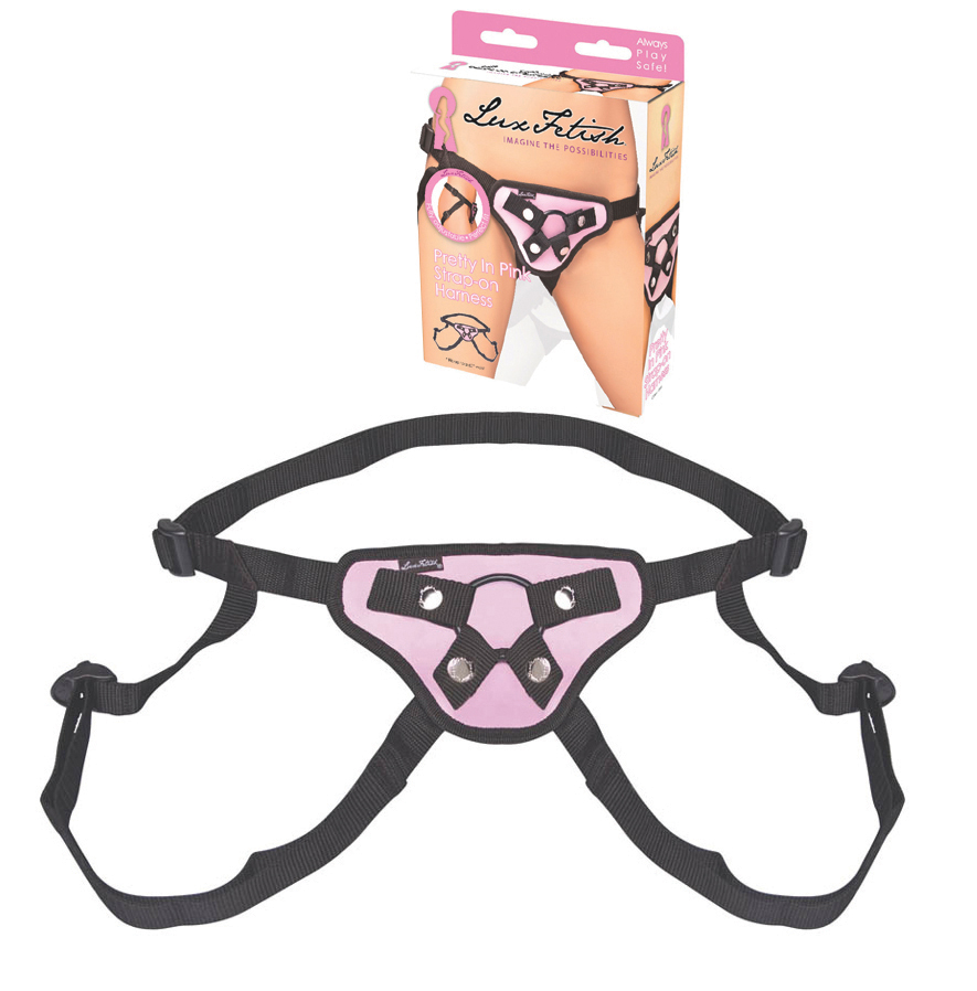 Lux Fetish Pretty In Pink Strap-On Harness